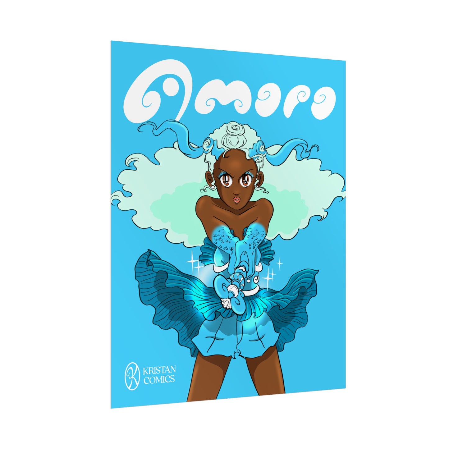 Amara-In-Action Print | Rolled Poster