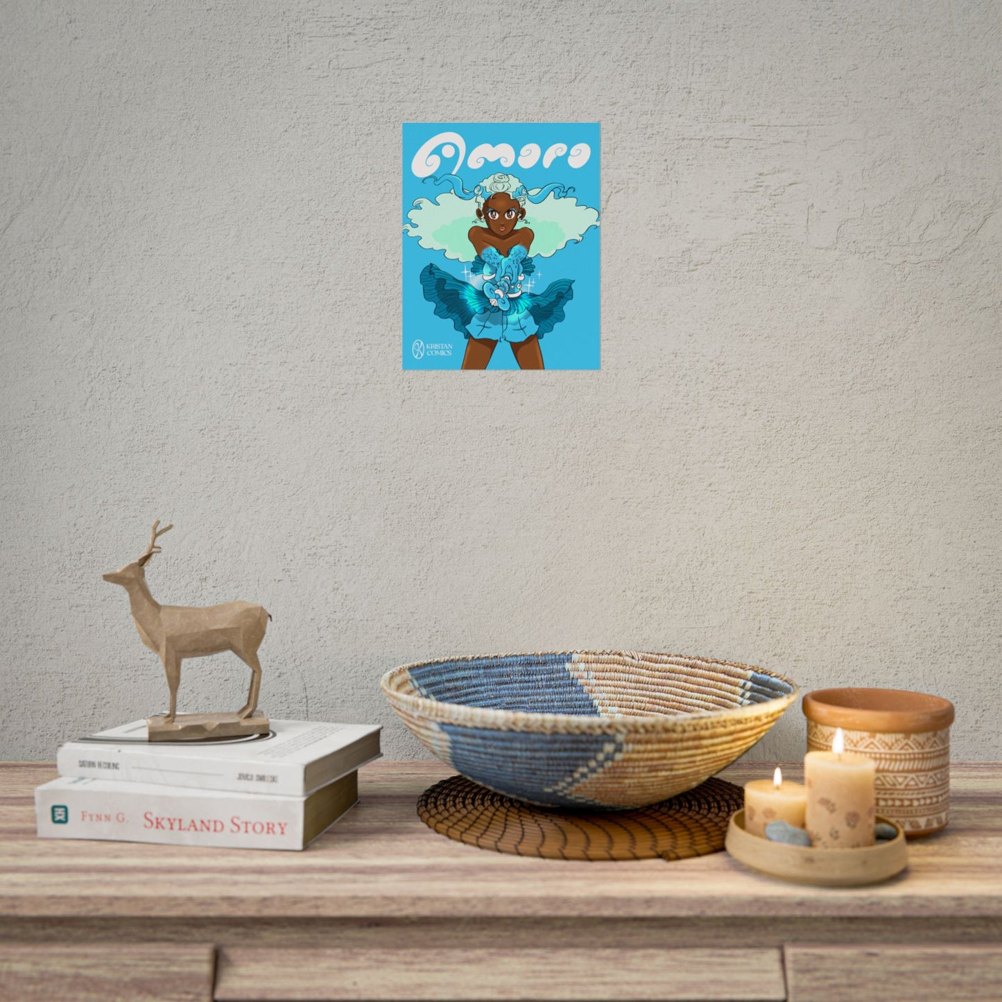 Amara-In-Action Print | Rolled Poster